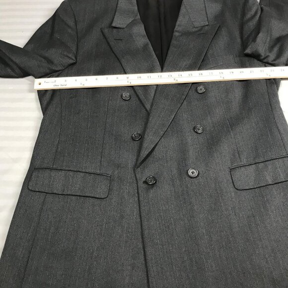 Vintage Christian Dior Monsieur Blazer Mens 48R Wool Double Breasted USA 80s - Picture 6 of 13
